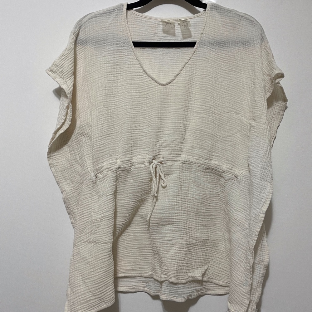 ❗️CLOSING Jan 1st! ❗️Calia Cream Color Lightweight Loose Fit Cotton Top